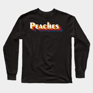 retro vintage Peaches Long Sleeve T-Shirt